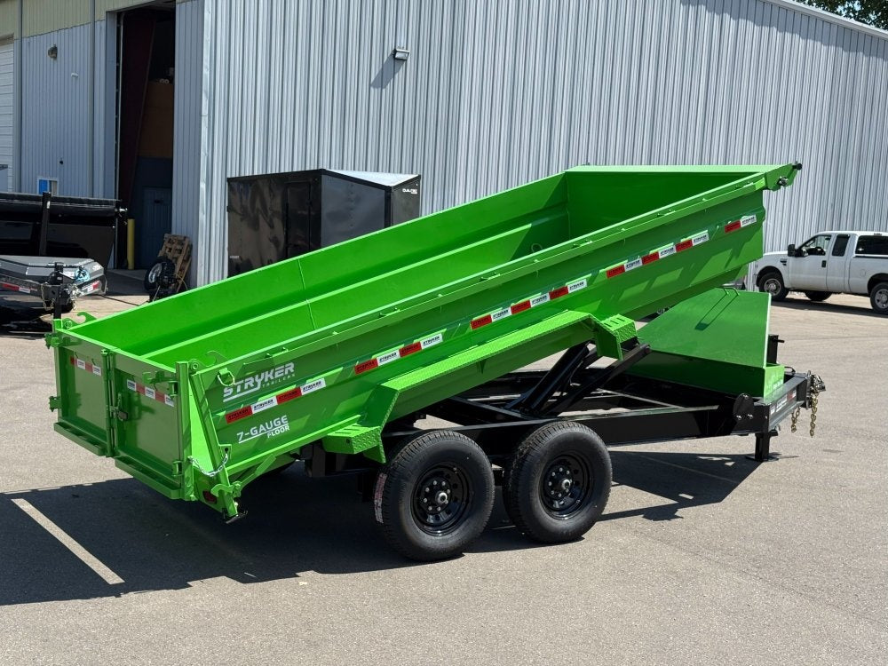 14' SDT Dump Trailer 24" Side Walls - 521 Scissor Lift - 3 Way Gate - Dump Trailers/Dump Trailers - Stryker Dealership Group