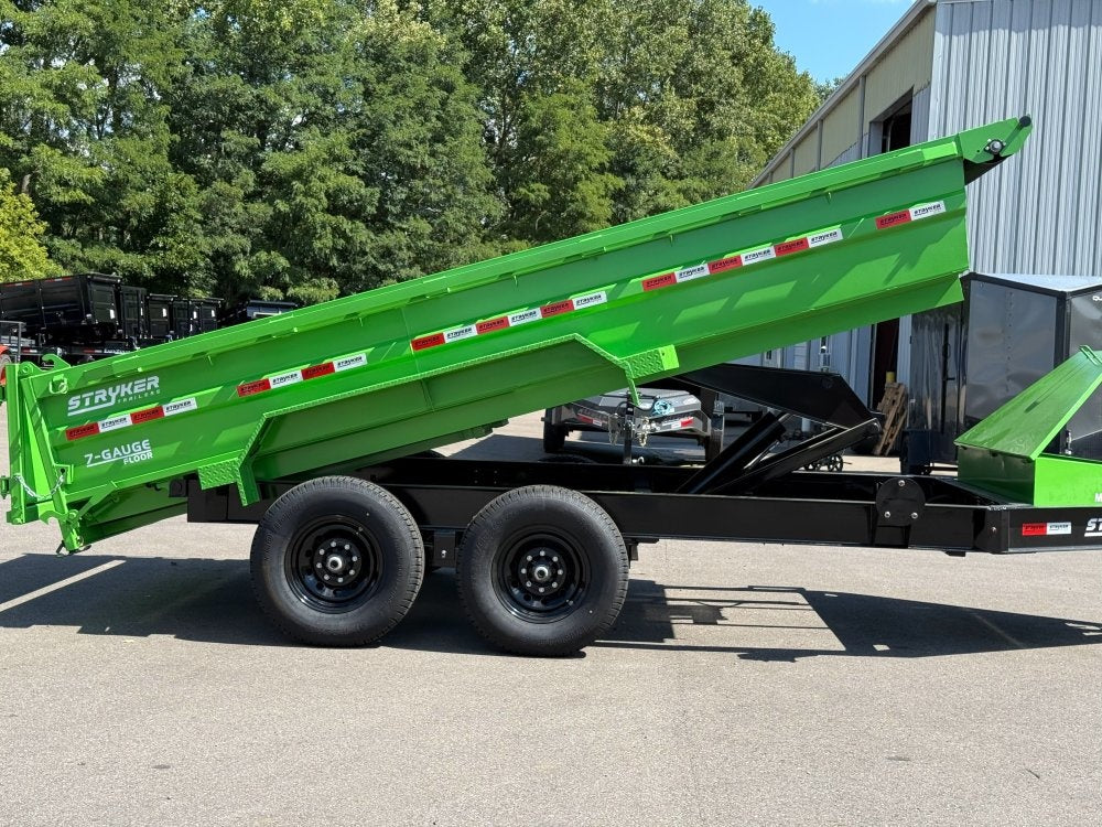 14' SDT Dump Trailer 24" Side Walls - 521 Scissor Lift - 3 Way Gate - Dump Trailers/Dump Trailers - Stryker Dealership Group