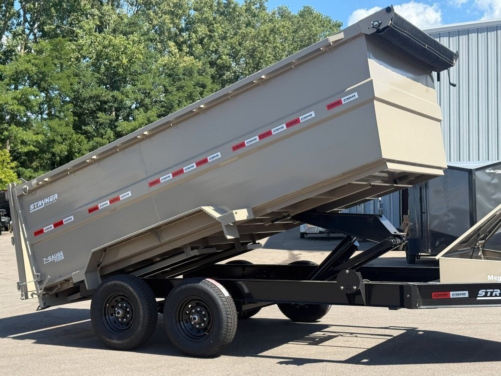 14' SDT Dump Trailer 48" Side Walls - 620 Scissor Lift - 3 Way Gate - Dump Trailers/Dump Trailers - Stryker Dealership Group