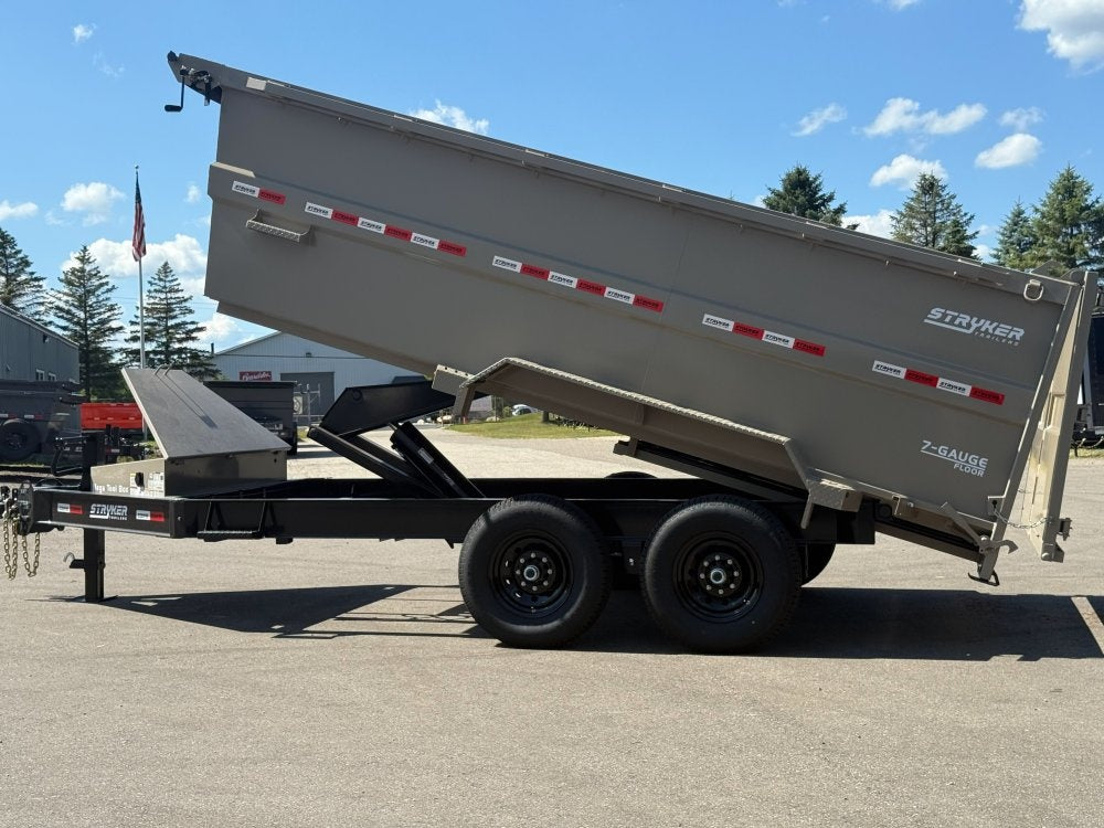 14' SDT Dump Trailer 48" Side Walls - 620 Scissor Lift - 3 Way Gate - Dump Trailers/Dump Trailers - Stryker Dealership Group