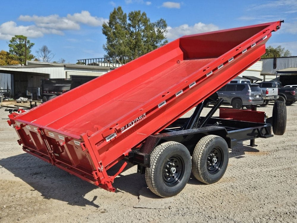 14' Stryker EDT Bumper Pull Dump Trailer 20" Side Walls - (2) 7k Axles - Bumper Pull Dump/Dump Trailers - Stryker Dealership Group
