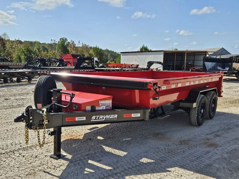 14' Stryker EDT Bumper Pull Dump Trailer 20" Side Walls - (2) 7k Axles - Bumper Pull Dump/Dump Trailers - Stryker Dealership Group