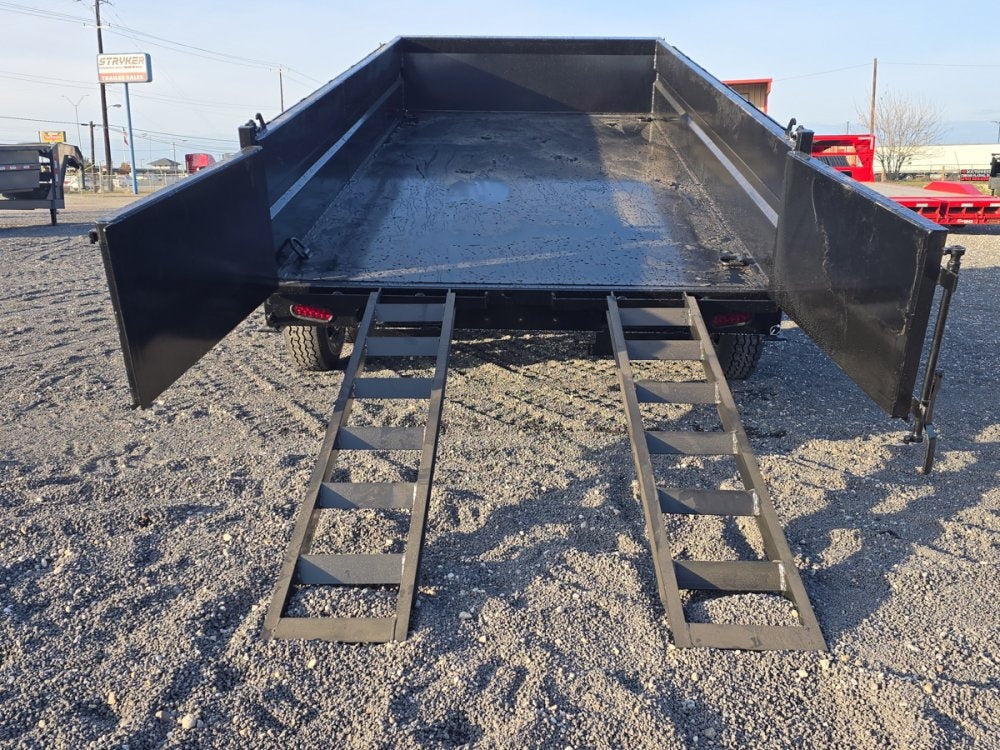 14' Stryker SDT Bumper Pull Dump Trailer 24" Side Walls - (2) 7k Axles - Bumper Pull Dump/Dump Trailers - Stryker Dealership Group