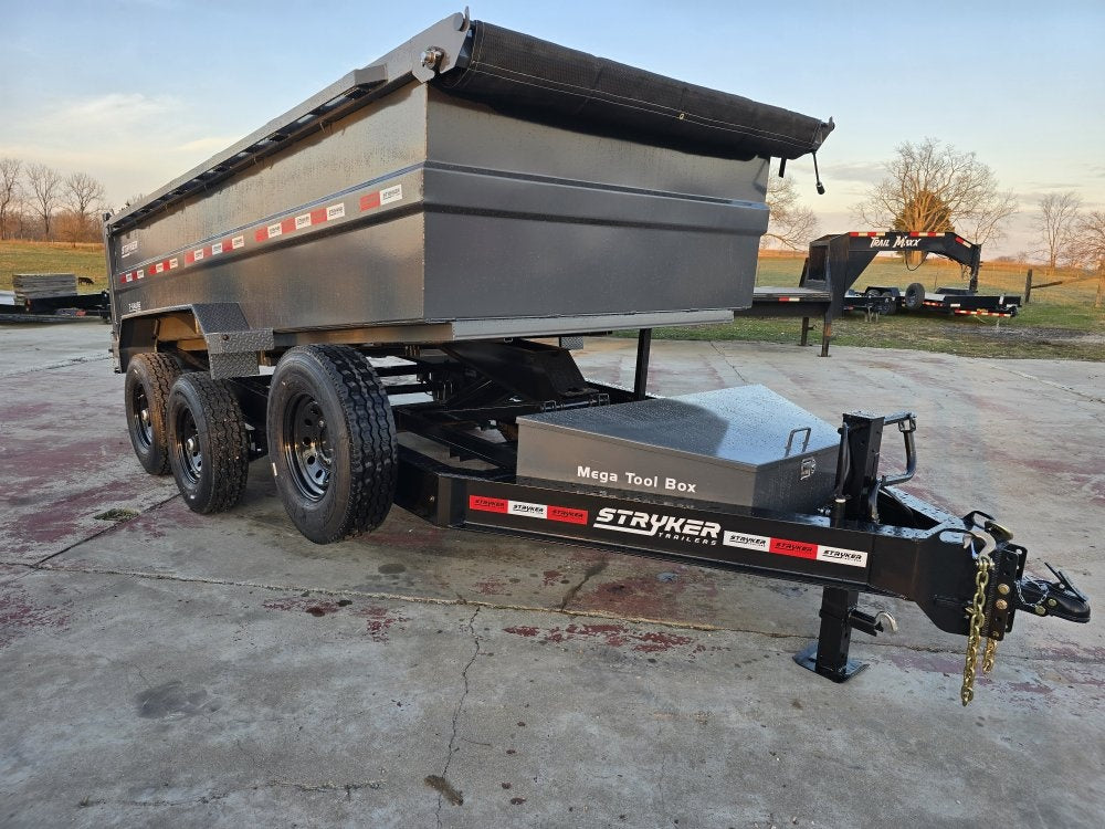 14' Stryker SDT Bumper Pull Dump Trailer 36" Side Walls - (2) 7k Axles - Bumper Pull Dump/Dump Trailers - Stryker Dealership Group