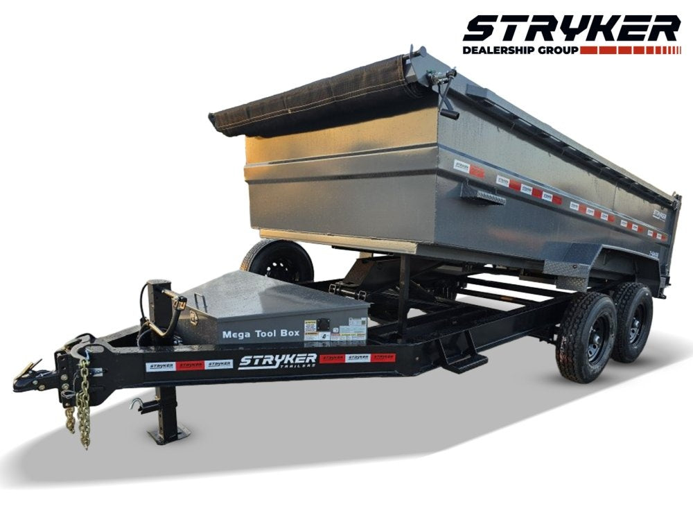 14' Stryker SDT Bumper Pull Dump Trailer 36" Side Walls - (2) 7k Axles - Bumper Pull Dump/Dump Trailers - Stryker Dealership Group