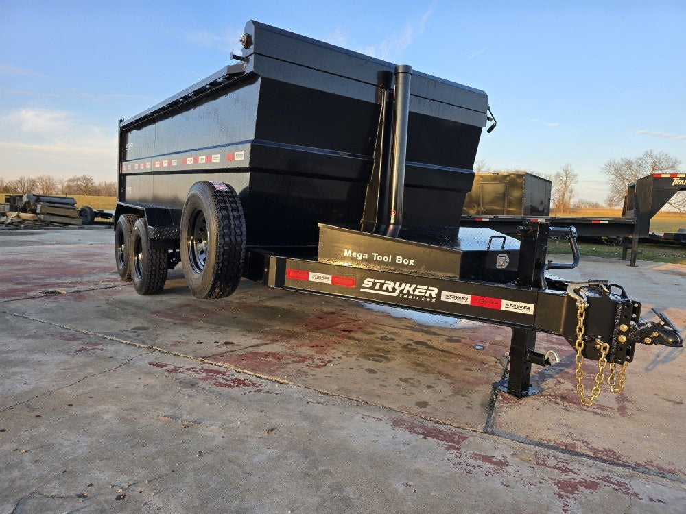 14' Stryker SDT Bumper Pull Dump Trailer 48" Side Walls - (2) 7k Axles - Bumper Pull Dump/Dump Trailers - Stryker Dealership Group