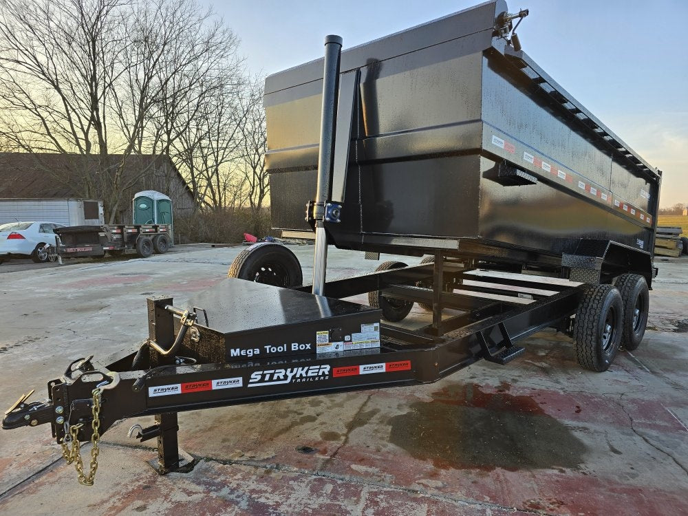 14' Stryker SDT Bumper Pull Dump Trailer 48" Side Walls - (2) 7k Axles - Bumper Pull Dump/Dump Trailers - Stryker Dealership Group