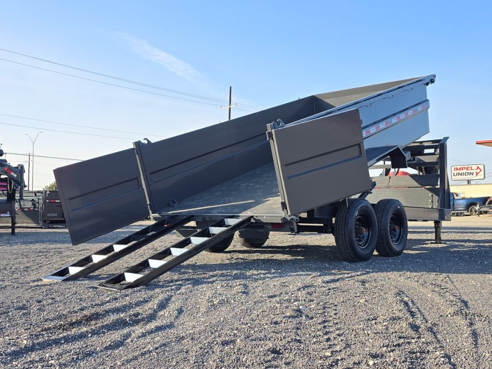 14' Stryker SDT Gooseneck Dump Trailer 36" Side Walls - (2) 8k Axles - Dump Trailers/DT2 Contractor - Stryker Dealership Group