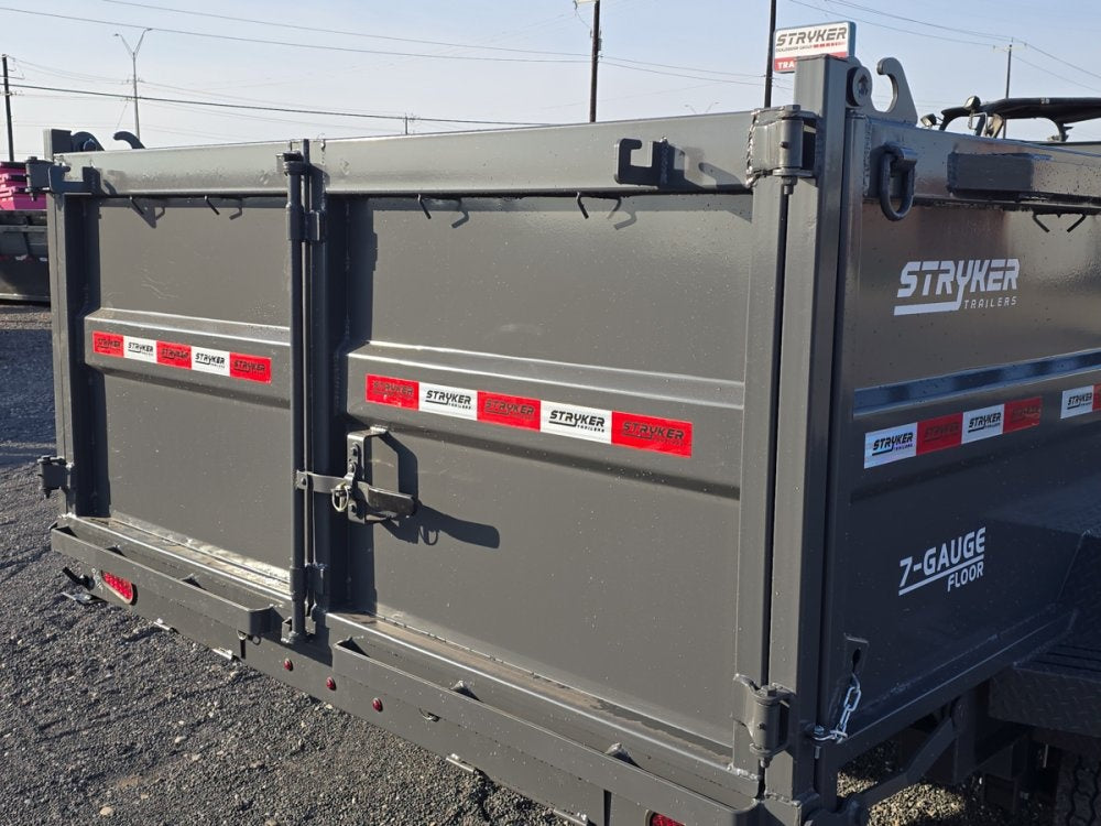 14' Stryker SDT Gooseneck Dump Trailer 36" Side Walls - (2) 8k Axles - Dump Trailers/DT2 Contractor - Stryker Dealership Group