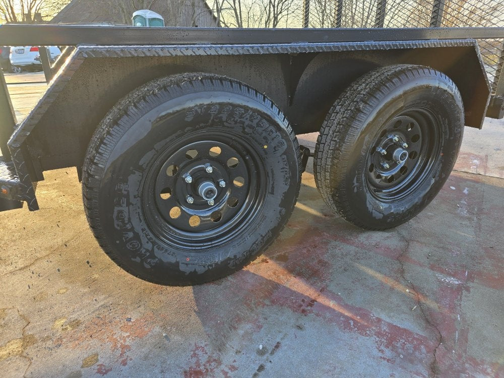 14' Utility Trailer (2) 3.5K Axles, 77" Wide, Side Ramps and 4' Gate - Utility & SXS - Stryker Dealership Group