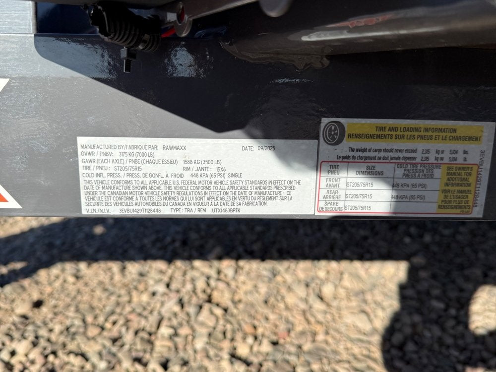 14' UTX Bumper Pull Utility (2) 3.5k Axles, 4' Mesh Flip Ramp - Utility & SXS - Stryker Dealership Group
