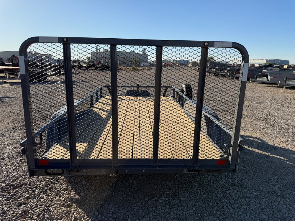 14' UTX Bumper Pull Utility (2) 3.5k Axles, 4' Mesh Flip Ramp - Utility & SXS - Stryker Dealership Group