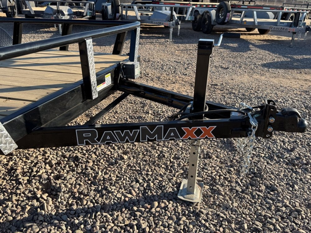 14' UTX Bumper Pull Utility (2) 3.5k Axles, 4' Mesh Flip Ramp, 77" Wide - Utility & SXS - Stryker Dealership Group