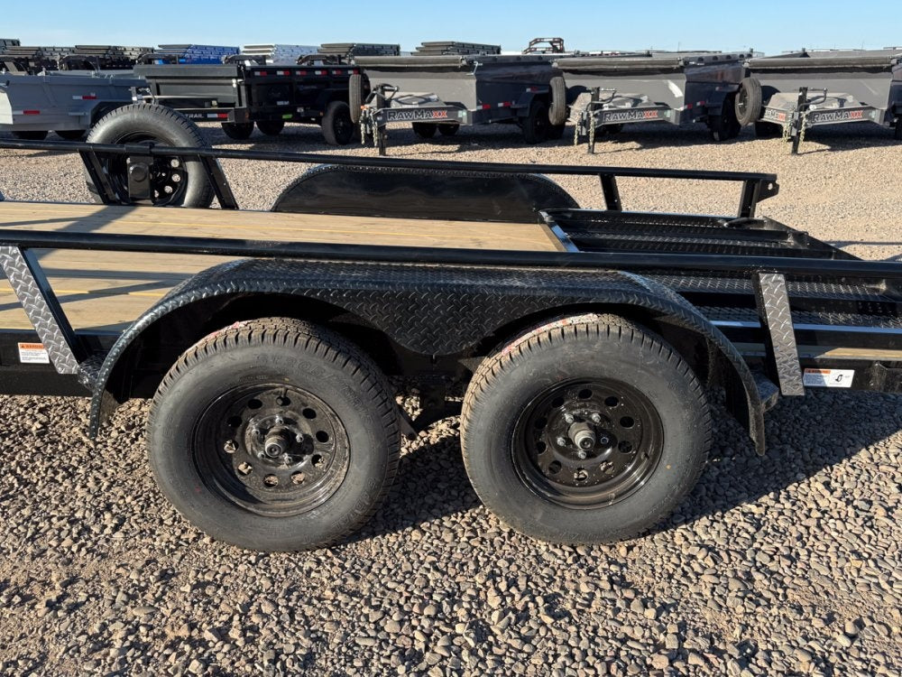 14' UTX Bumper Pull Utility (2) 3.5k Axles, 4' Mesh Flip Ramp, 77" Wide - Utility & SXS - Stryker Dealership Group