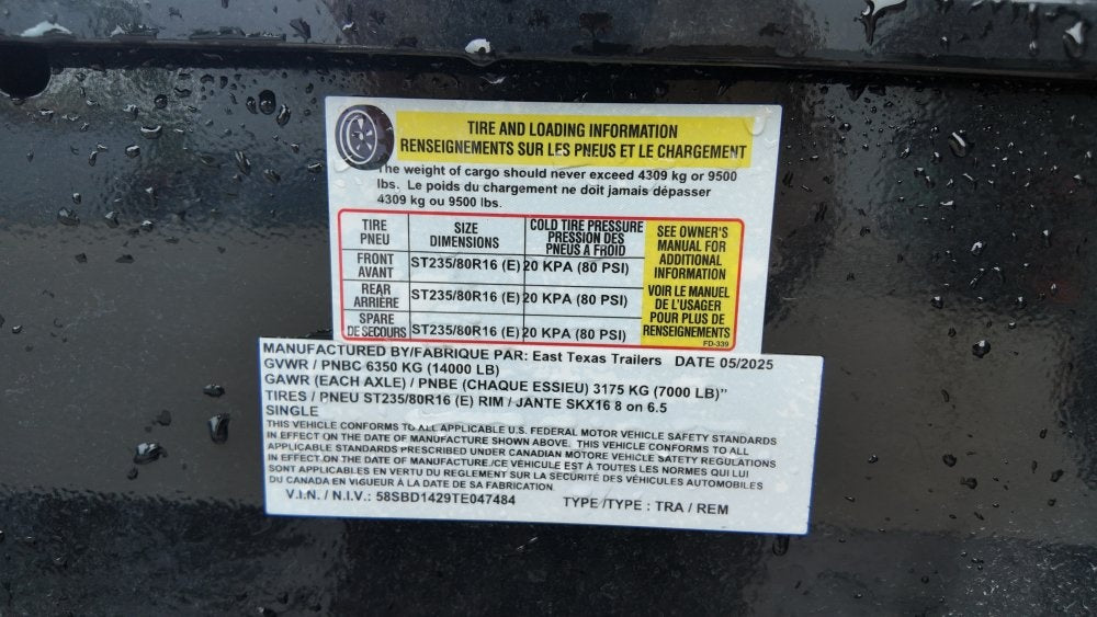 14' x 83" ET BP Dump Trailer 48" Sides - 7K Axles - 14K GVWR - DT2 Contractor - Stryker Dealership Group