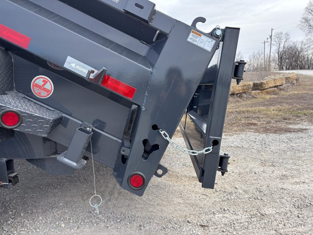 14' x 83" Iron Bull DWB Bumper Pull Dump Trailer 24" Side Walls - (2) 7,000 lb Axles - Bumper Pull Dump - Dump Trailers - Stryker Dealership Group