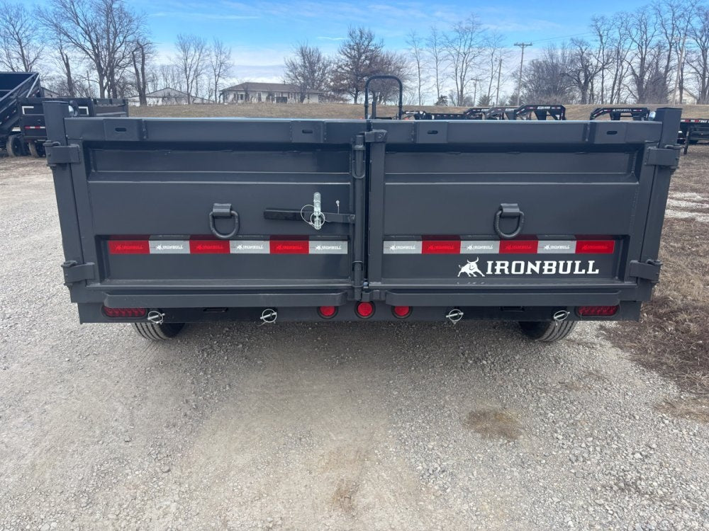14' x 83" Iron Bull DWB Bumper Pull Dump Trailer 24" Side Walls - (2) 7,000 lb Axles - Bumper Pull Dump - Dump Trailers - Stryker Dealership Group