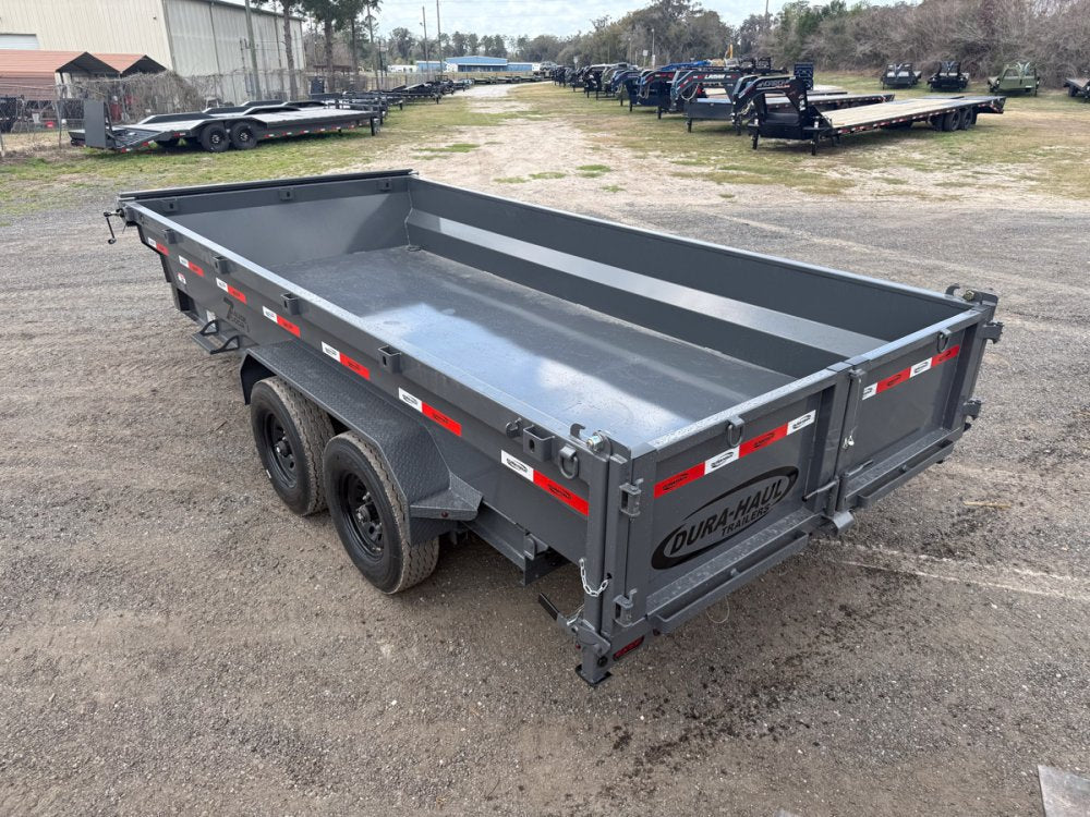 16' Dura - Haul DRL Bumper Pull Dump Trailer 24" Side Walls - (2) 8K Axles 11632 - Stryker Dealership Group