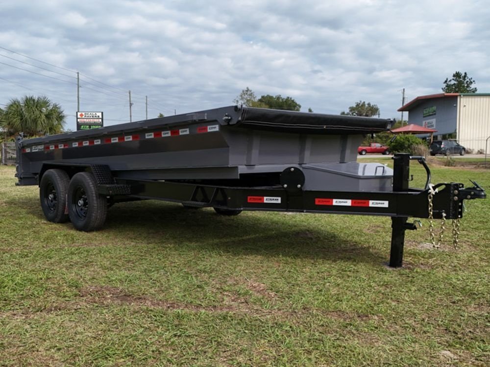 16' Stryker EDT Bumper Pull Dump Trailer 20" Side Walls - (2) 7k Axles 4050 - Stryker Dealership Group