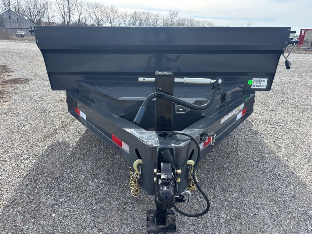 16' x 83" Iron Bull DWB Bumper Pull Dump Trailer 24" Side Walls - (2) 7,000 lb Axles 110834 - Stryker Dealership Group