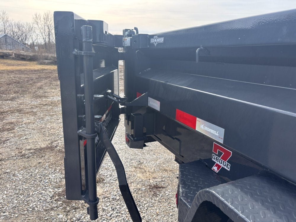 16' x 83" Iron Bull DWB Bumper Pull Dump Trailer 24" Side Walls - (2) 7,000 lb Axles 110834 - Stryker Dealership Group