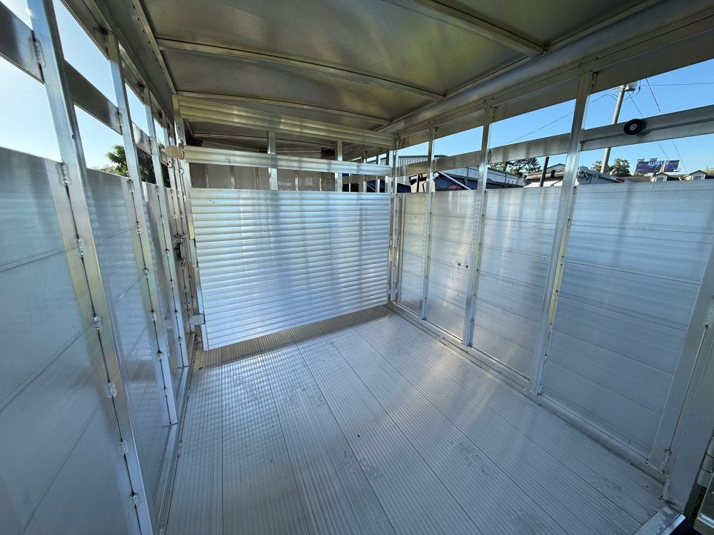 16' Black Stockman Express 6'6" Tall (2) 3500lb Axles - Horse Trailers - Stryker Dealership Group