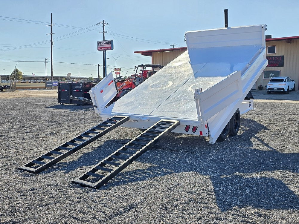 16' Diamond C DOD Bumper Pull Deckover Dump Trailer - (2) 8k Axles - Dump Trailers/DT3 Professional - Stryker Dealership Group