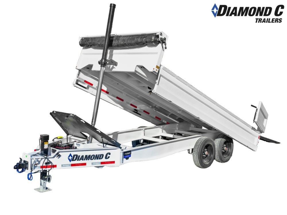 16' Diamond C DOD Bumper Pull Deckover Dump Trailer - (2) 8k Axles - Dump Trailers/DT3 Professional - Stryker Dealership Group