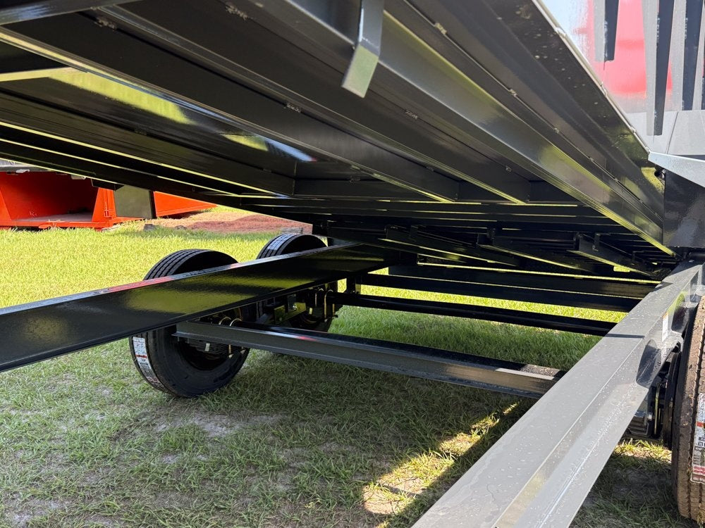 16' DT GN Dump 36" Sides - 8K Axles - Telescopic Lift - Gooseneck Dump/Dump Trailers - Stryker Dealership Group