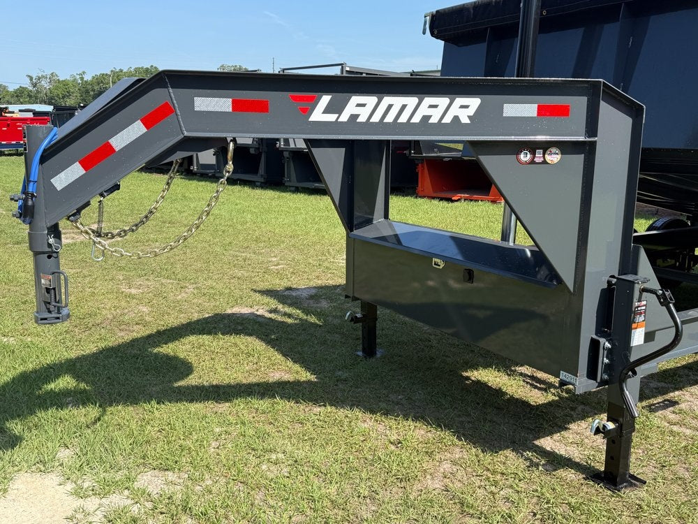 16' DT GN Dump 36" Sides - 8K Axles - Telescopic Lift - Gooseneck Dump/Dump Trailers - Stryker Dealership Group