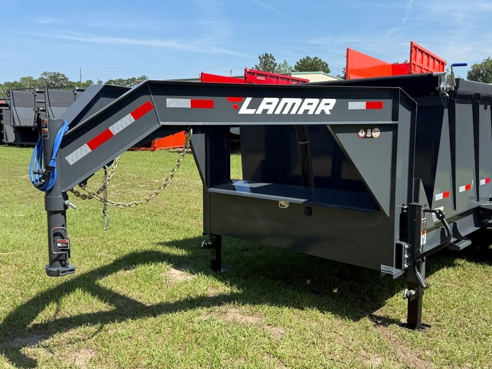 16' DT GN Dump 48" Sides - Triple 7K Axles - Telescopic Lift - Dump Trailers - Stryker Dealership Group