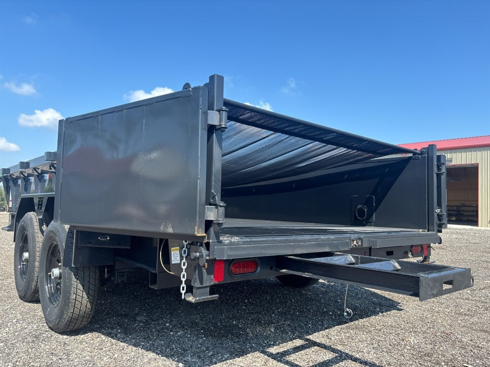 16' Dump Trailer 24" Side Walls - Telescopic Lift - Bumper Pull Dump/Dump Trailers - Stryker Dealership Group