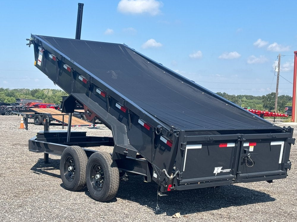 16' Dump Trailer 24" Side Walls - Telescopic Lift - Bumper Pull Dump/Dump Trailers - Stryker Dealership Group