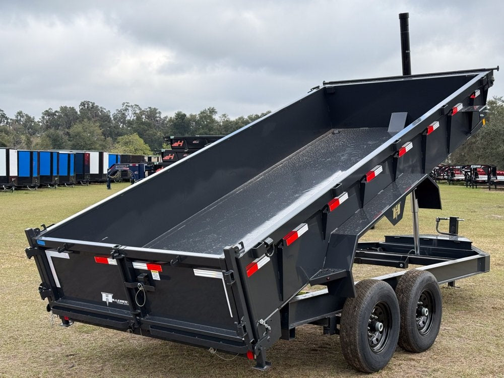 16' Dump Trailer 24" Side Walls - Telescopic Lift - Bumper Pull Dump/Dump Trailers - Stryker Dealership Group