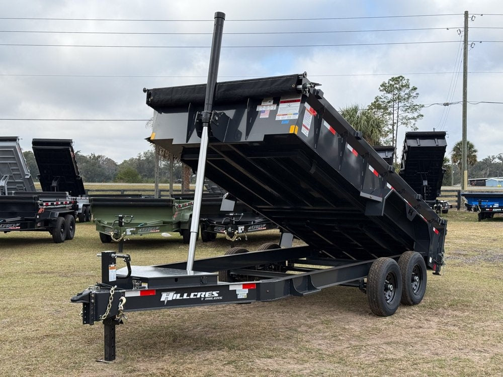 16' Dump Trailer 24" Side Walls - Telescopic Lift - Bumper Pull Dump/Dump Trailers - Stryker Dealership Group
