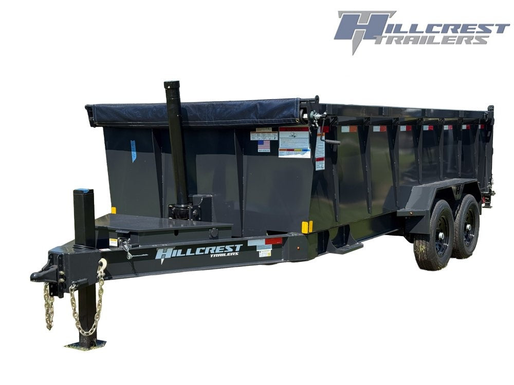 16' Dump Trailer 40" Side Walls - Telescopic Lift - Hydraulic Jack - DT3 Professional/Dump Trailers - Stryker Dealership Group