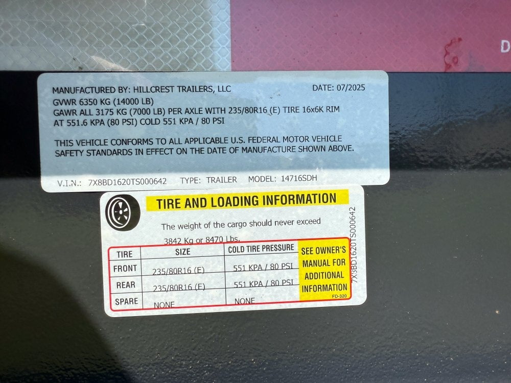 16' Dump Trailer 40" Side Walls - Telescopic Lift - Hydraulic Jack - DT3 Professional/Dump Trailers - Stryker Dealership Group