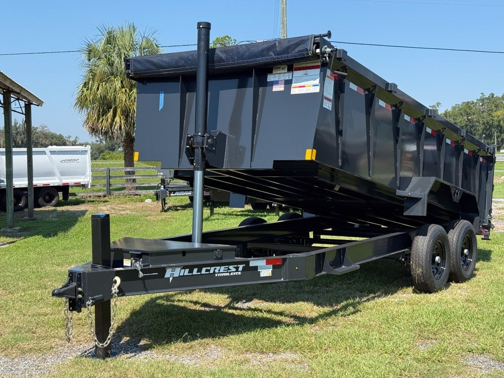 16' Dump Trailer 40" Side Walls - Telescopic Lift - Hydraulic Jack - DT3 Professional/Dump Trailers - Stryker Dealership Group