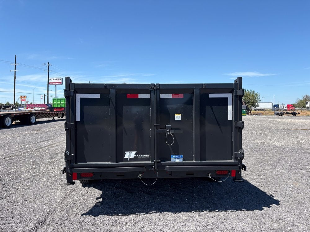 16' Dump Trailer 40" Side Walls - Telescopic Lift - Hydraulic Jack - Bumper Pull Dump/Dump Trailers - Stryker Dealership Group