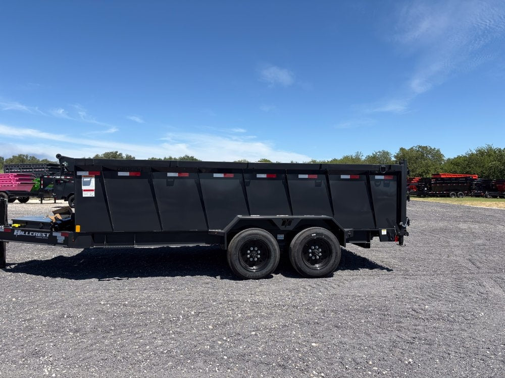 16' Dump Trailer 40" Side Walls - Telescopic Lift - Hydraulic Jack - DT3 Professional - Stryker Dealership Group