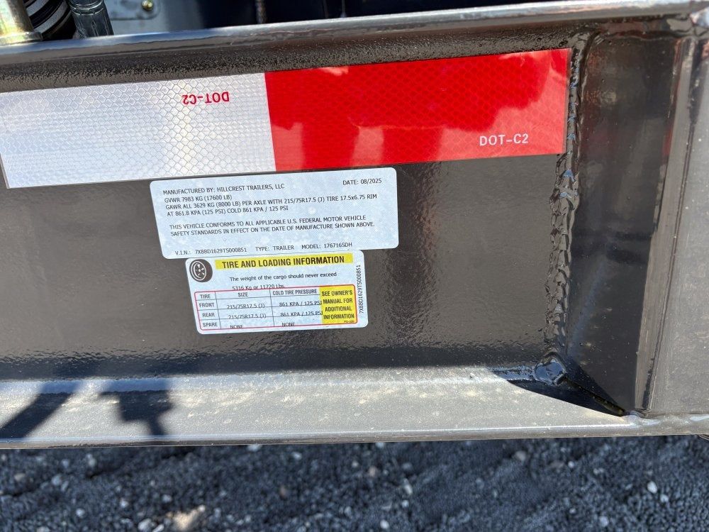 16' Dump Trailer 40" Side Walls - Telescopic Lift - Hydraulic Jack - DT3 Professional - Stryker Dealership Group