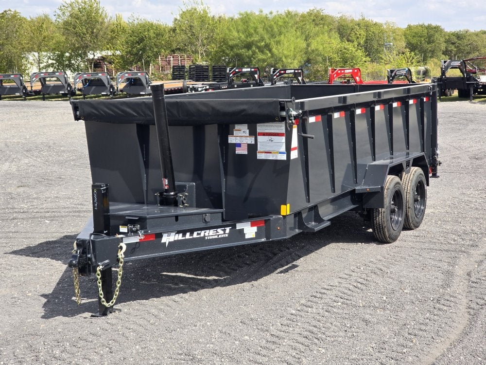 16' Dump Trailer 40" Side Walls - Telescopic Lift - Hydraulic Jack - DT3 Professional/Dump Trailers - Stryker Dealership Group