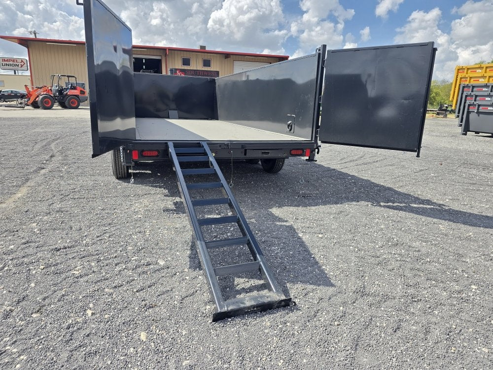 16' Dump Trailer 40" Side Walls - Telescopic Lift - Hydraulic Jack - DT3 Professional/Dump Trailers - Stryker Dealership Group