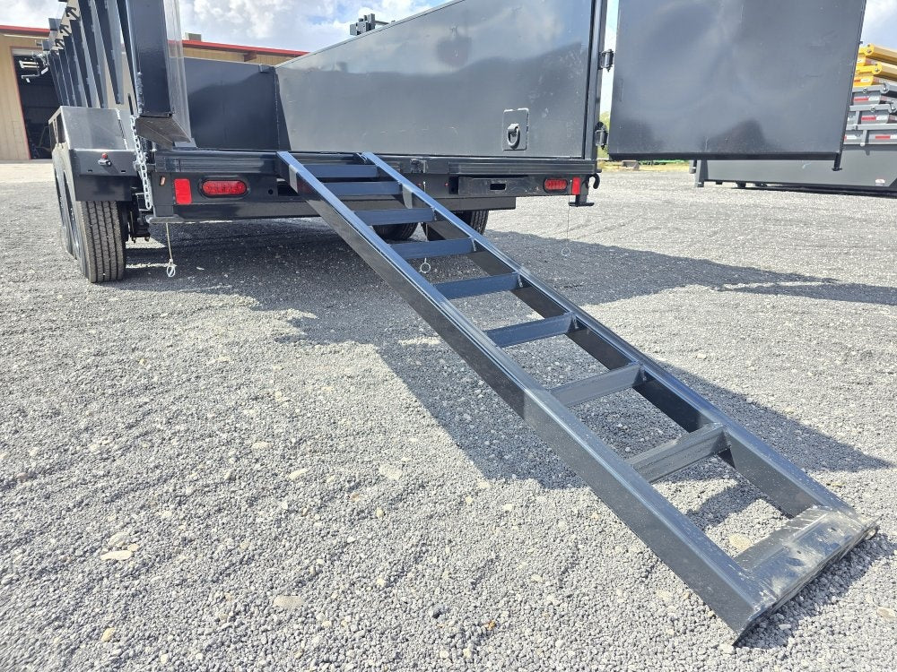 16' Dump Trailer 40" Side Walls - Telescopic Lift - Hydraulic Jack - Bumper Pull Dump/Dump Trailers - Stryker Dealership Group