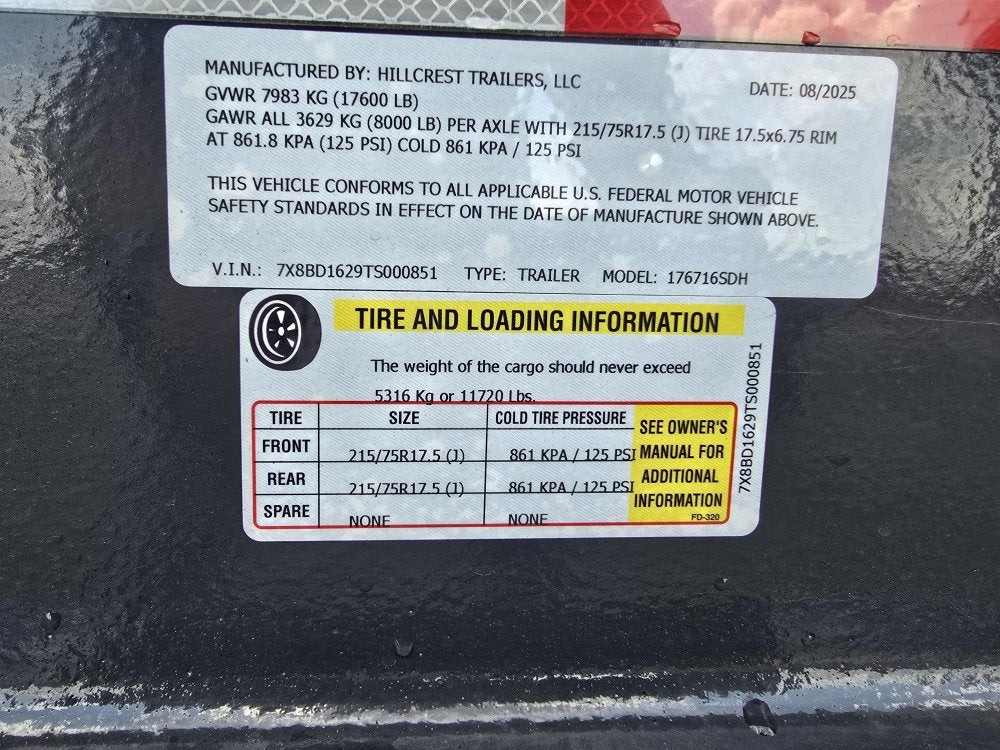 16' Dump Trailer 40" Side Walls - Telescopic Lift - Hydraulic Jack - Bumper Pull Dump/Dump Trailers - Stryker Dealership Group