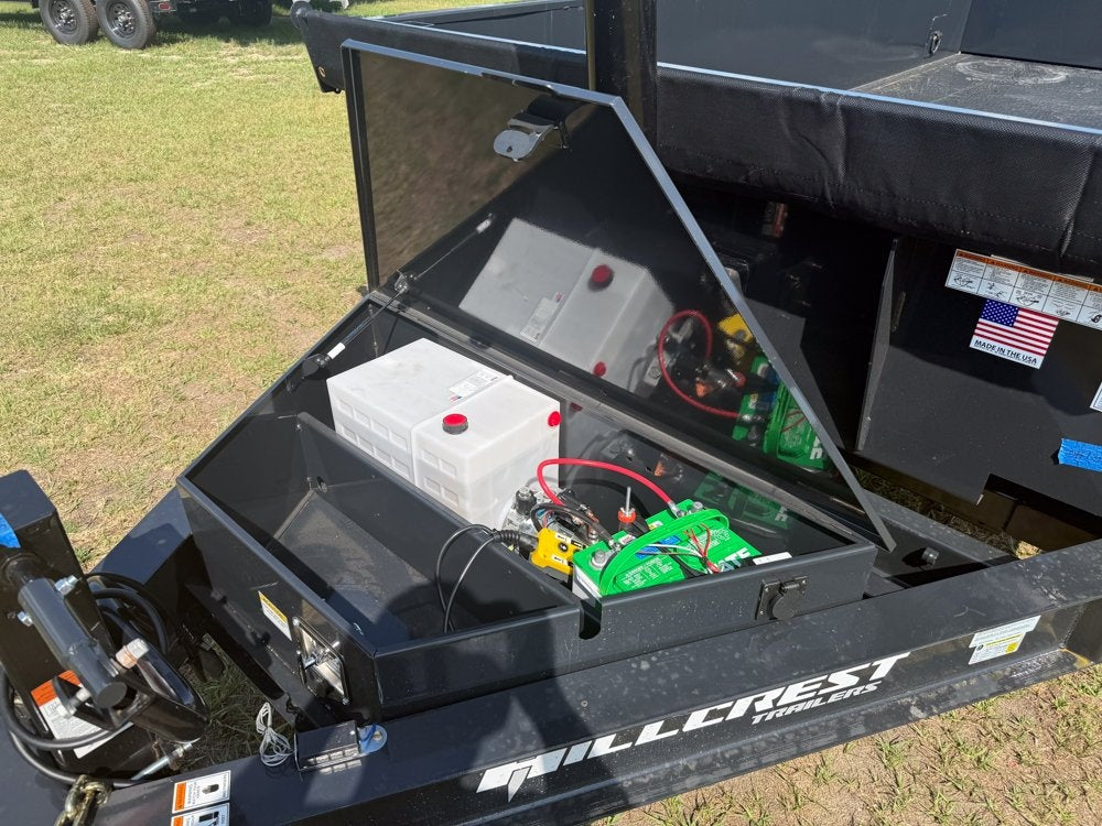 16' Dump Trailer BP 24" Side Walls - Telescopic lift - 8k Axles - DT3 Professional/Dump Trailers - Stryker Dealership Group