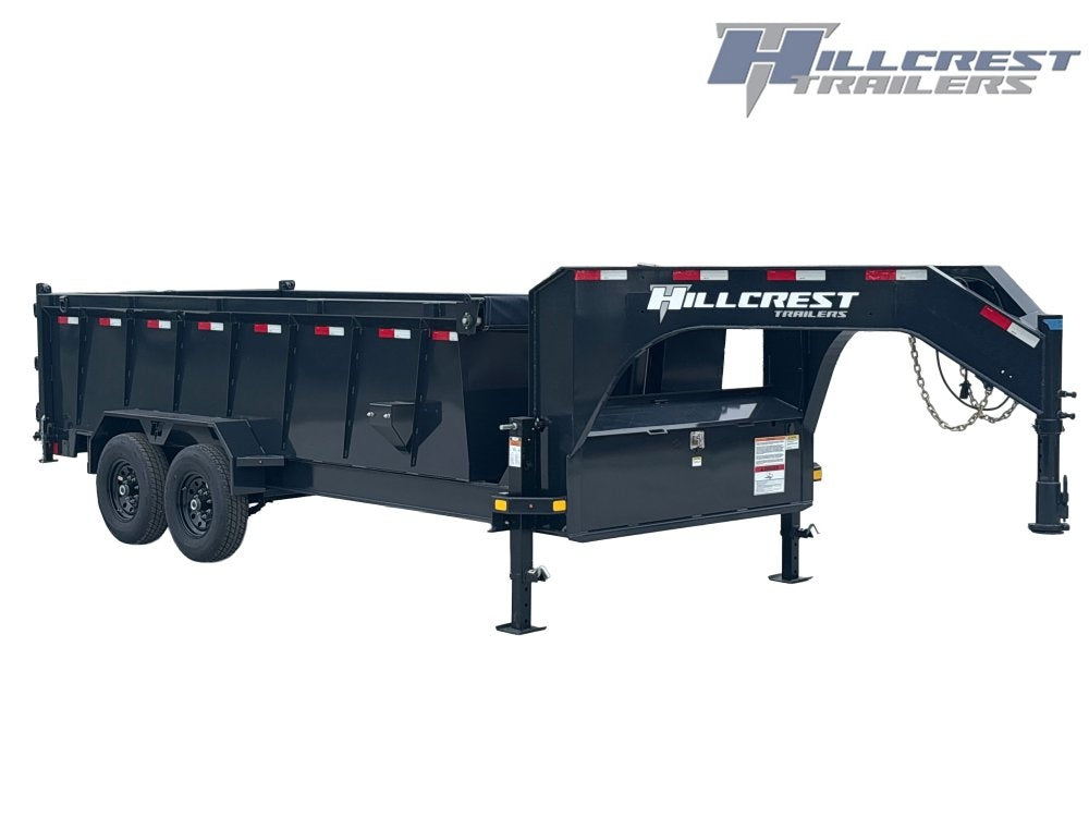 16' Dump Trailer GN 40" Side Walls - Telescopic Lift - 7k Axles - Dump Trailers/Dump Trailers - Stryker Dealership Group