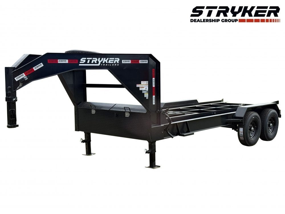 16' Gooseneck Roll Off Base Trailer (2) 8K Axles 14 ply Tires - Roll Off Base Trailer/RO 16' Gooseneck - Stryker Dealership Group