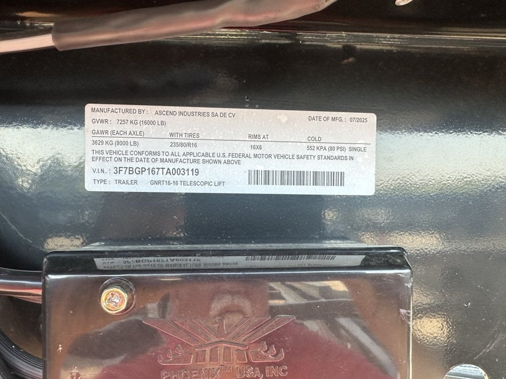 16' Gooseneck Roll Off Base Trailer (2) 8K Axles 14 ply Tires - Roll Off Base Trailer/RO 16' Gooseneck - Stryker Dealership Group