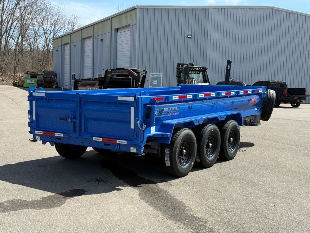 16' Horizon HZ7 Bumper Pull Dump Trailer 24" Side Walls - (3) 7K Axles - Bumper Pull Dump - Dump Trailers - Stryker Dealership Group